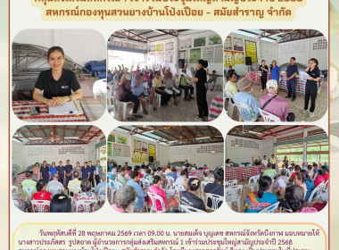 กลุ่มส่งเสริมสหกรณ์ 1 เข้าร่วมประชุมใหญ่สามัญประจำปี 2568 ... พารามิเตอร์รูปภาพ 7